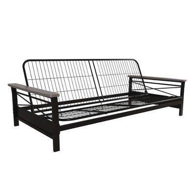 Nadia Metal Futon Frame With Armrests 