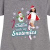 Nickelodeon Chillin With My Snowmies Graphic Short Sleeve Fleece Dress - Heather Grey - 2T - 2 of 4