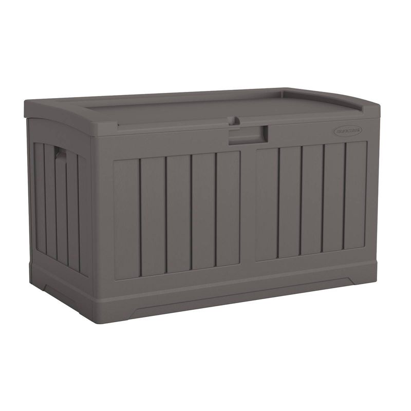 Suncast 50gal Deck Box with Seat - Dark Gray, 1 of 5