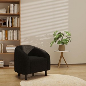 Coucheta Accent Chair Living Room Chairs Barrel Chairs Round Armchairs for Bedroom Waiting Room Office Reception Chairs,Multiple Styles & Colors - 1 of 2