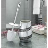 Creative Scents Silver Mosaic Toilet Bowl Brush with Holder - 2 of 4