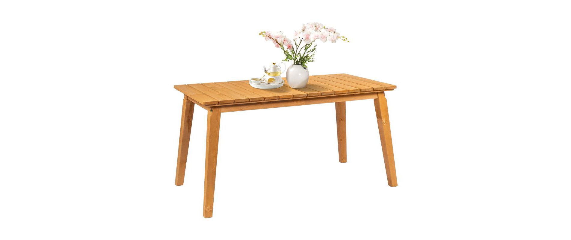 Karl Home Patio Brown Wood Table