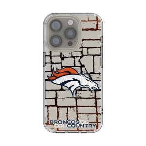 NFL AFC Teams Brick Wall Clear Cell Phone Case for Apple iPhone - 1 of 4
