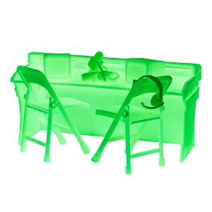 Glow In The Dark Commentator Table Playset for WWE & AEW Wrestling Action Figures - 1 of 2