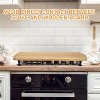 30x20 Inch Extra Large Bamboo Cutting Board, Noodle Board with Four Removable Feet, Juice Groove, Wooden Stove Top Cover for Electric Cooktops - 2 of 4