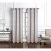 RT Designer Collection Wilton Jacquard Grommet Luxurious Modern Design Curtain Panel 54" x 84" Taupe - 2 of 4