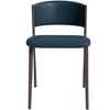 LeisureMod Aspen Modern Dining Chairs, Upholstered Leather Kitchen Room Chairs, with Metal Legs, Stylish and Ergonomic Design - 4 of 4