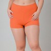 Calypsa Women's Chlorine Resistant High Waisted Swim Shorts - 4 of 4