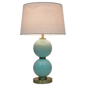 Glass Table Lamp with Touch On/Off Aqua - Pillowfort , Size: Lamp Only, Blue