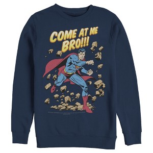 Men's Superman Come At Me Bro Sweatshirt - 1 of 3