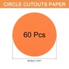 Unique Bargains Blank Smooth Circle Cardstock for DIY Crafts Classroom Decoration 60 Pcs - 2 of 4