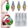 JDICTION Resin Light Bulb Pendant Silicone Mold - Christmas Ornament & Round Lamp Keychain Making Mold, Craft Supply for Resin Pendants - 2 of 4