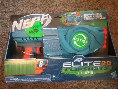 Nerf Elite 2.0 Flipshots Flip-8 Blaster, 8 Dart Barrels Flip to
