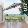 9ft Patio Umbrella with Push Button Tilt & Crank Lift - UV Protection 8-Rib Design for Deck/Backyard - 3 of 4
