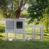 AZL1 Life Concept Pet Crates and Houses Spacious Poultry Cage with Lockable Doors and Easy Clean Design for Bunnies, Gray, 54.7"*19.5"*34.1" - 2 of 4
