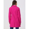 INSPIRE CHIC Women's Notched Lapel Double Breasted Raglan Sleeve Winter Coat - 4 of 4