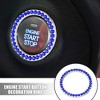 Unique Bargains Rhinestone Car Engine Start Button Decoration Bling Ring 6 Pcs - 2 of 4