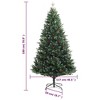 vidaXL Artificial Hinged Christmas Tree Green PVC 59.1 in Foldable - 4 of 4