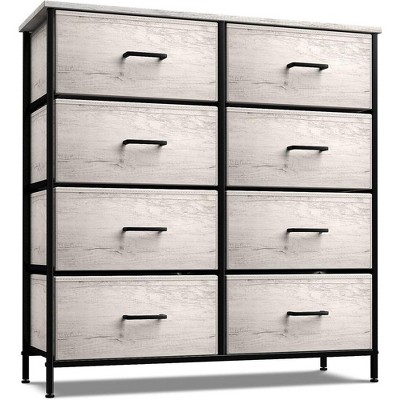 Sorbus 8 Drawers Dresser- Storage Unit with Steel Frame, Wood Top, Fabric Bins - for Bedroom, Closet, Office and more