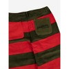 A Nightmare On Elm Street Embroidered Logo Adult Red & Green Striped Corduroy Pants-XS - 4 of 4