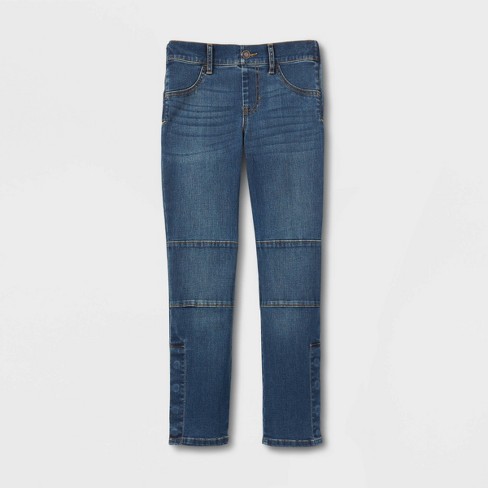 Boys' Stretch Skinny Fit Jeans - Cat & Jack™ Black Wash 12 Husky : Target