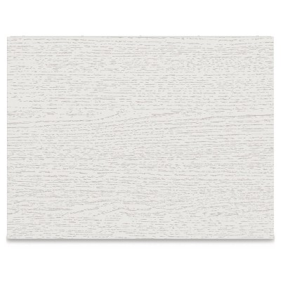 Maximal Minimalism White Nightstand with Customizable Faux Leather Pulls