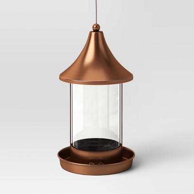 Outdoor Bird Feeder 11&#34; - Copper Finish - Threshold&#8482;_1