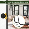 71"x31"  Arched Full-Body Mirror,  Black Thin Aluminum Alloy Framed Full Length Mirror for Bathroom,Bedroom, Living/Dressing Room with Stand - 4 of 4