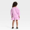 Toddler Girls' 2pc Bluey Bingo Long Sleeve Top and Skort Set - Pink - 2 of 4
