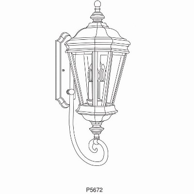 Crawford Oil Rubbed Bronze 3-Light Outdoor Wall Lantern