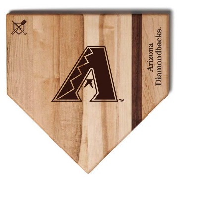 MLB 12-Inch Wooden Home Plate Cutting Board, Arizona Diamondbacks