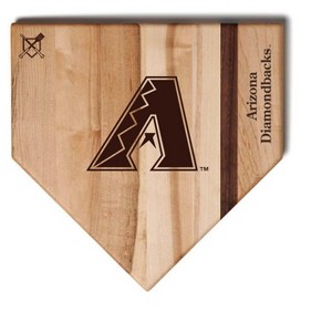 MLB 12-Inch Wooden Home Plate Cutting Board, Arizona Diamondbacks - 1 of 2