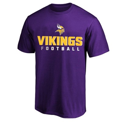 Officially Licensed NFL Men's Gray Big & Tall Practice Shirt - Vikings
