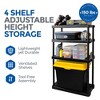 Gracious Living 4 Shelf Adjustable Ventilated Medium Duty Shelving Unit 14 x 32 x 54.5" Organizer for Home, Garage, Basement & Laundry - 3 of 4