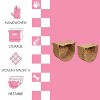 THE LICKER STORE Felix Cat-Shaped Hand Woven Water Hyacinth Nesting Pet Toy Organizer Baskets - 3 of 4