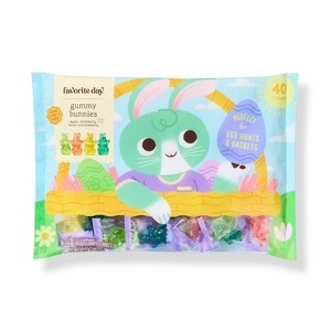 Spring Easter 4D Gummy Bunnies for Egg Hunt - 8.47oz - Favorite Day™ - 1 of 4
