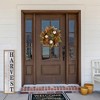 Northlight Pumpkins and Leaves Artificial Fall Harvest Wreath - 26" - Unlit - 3 of 4