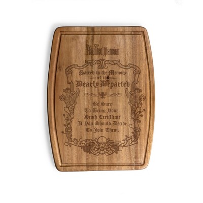 Toscana Disney Haunted Mansion Ovale Acacia Cutting Charcuterie Board