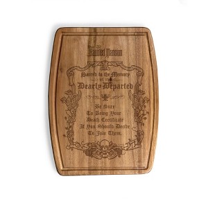 Toscana Disney Haunted Mansion Ovale Acacia Cutting Charcuterie Board - 1 of 4