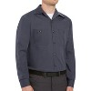 Red Kap Men's Long Sleeve Geometric Microcheck Work Shirt - image 3 of 3