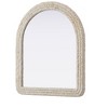 Elegant Lighting Arch Cornhusk Mirror 36x42 in Linen White - 4 of 4