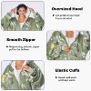 Womens' Hoodie Zip Up Sweatshirt with Full Fleece Lined, Oversized Zip-Up Adult Blanket Hoodie Wearable for Womens Men - Catalonia - 3 of 4