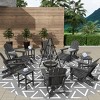 WestinTrends Malibu HDPE Outdoor Patio Folding Poly Adirondack Chair (12-Piece Set) - 2 of 4
