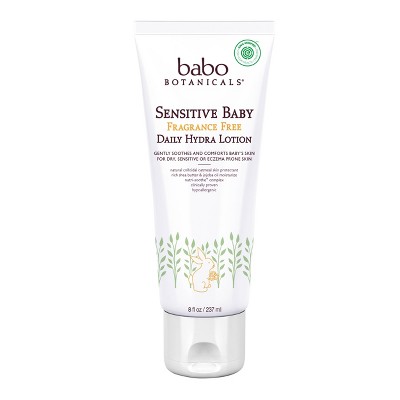 Babo Botanicals Sensitive Fragrance Free Daily Hydra Baby Lotion - 8 fl oz