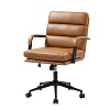 Gregor 360-degree swivel Task Leather Chair  with Tilt Lock and Center Tilt for office | Hulala Home - 2 of 4