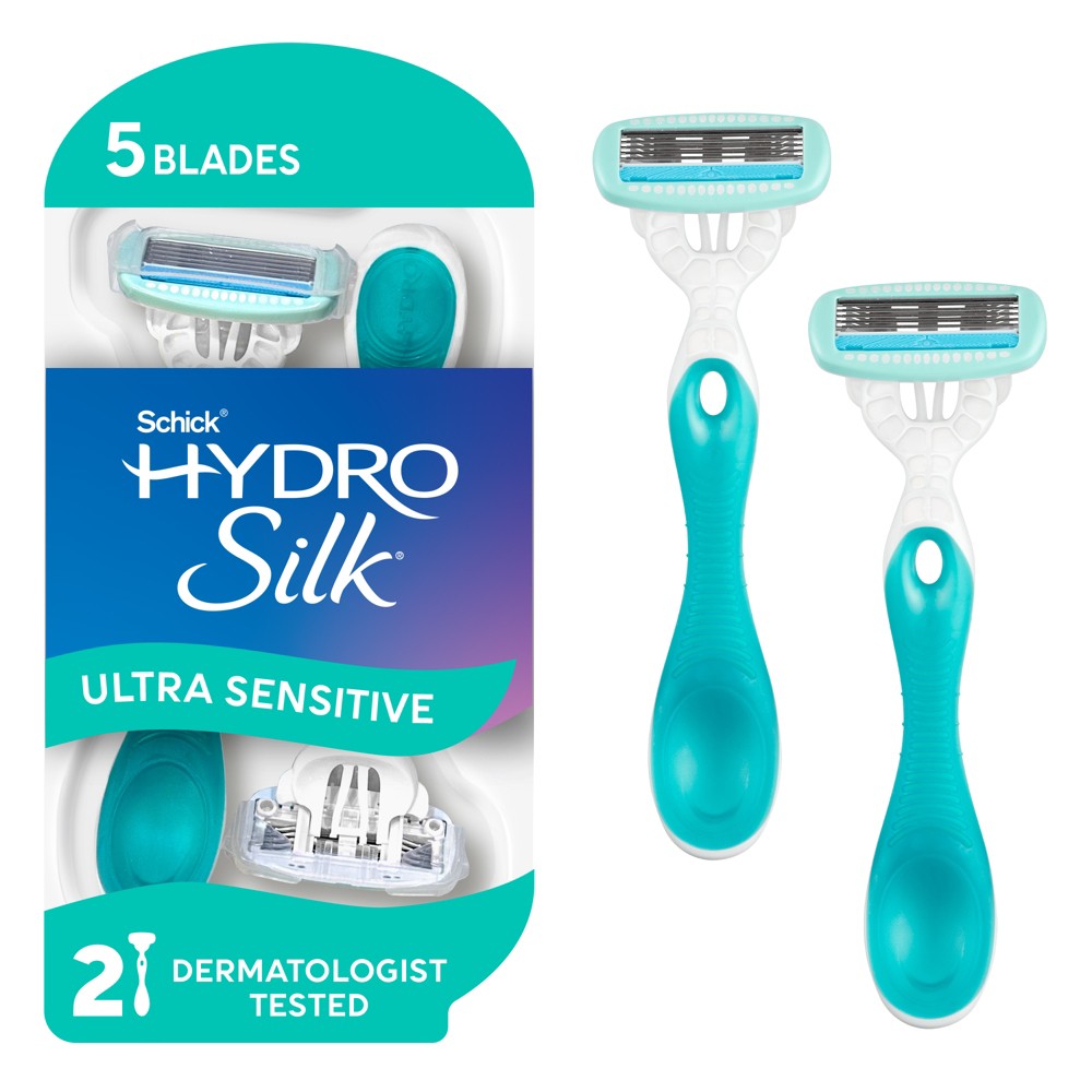 Schick Hydro Silk 5 Ultra Sensitive Disposable Razor - 2ct