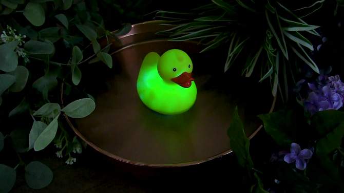 Pool Central 4" Yellow Color Changing LED Floating Duck Pool Light, 2 of 5, play video