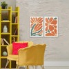 Stupell Industries Midcentury Flower Abstracts 2pc Canvas Art Set, 20" x 30" - 2 of 4