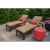 Casual Cushion Solid Sunbrella Fabric 1-Piece Outdoor Chaise Cushion, 22.5"W x 74"L - 2 of 4