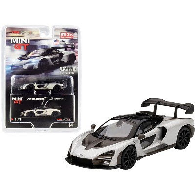 McLaren Senna Silver Limited Edition to 1200 pieces Worldwide 1/64 Diecast Model Car by True Scale Miniatures
